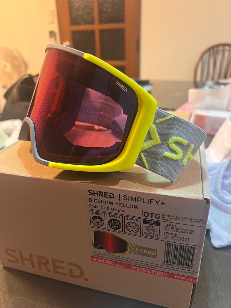 スキー・スノーボードアクセサリー SHRED SIMPLIFY+ BIGSHOW YELLOW