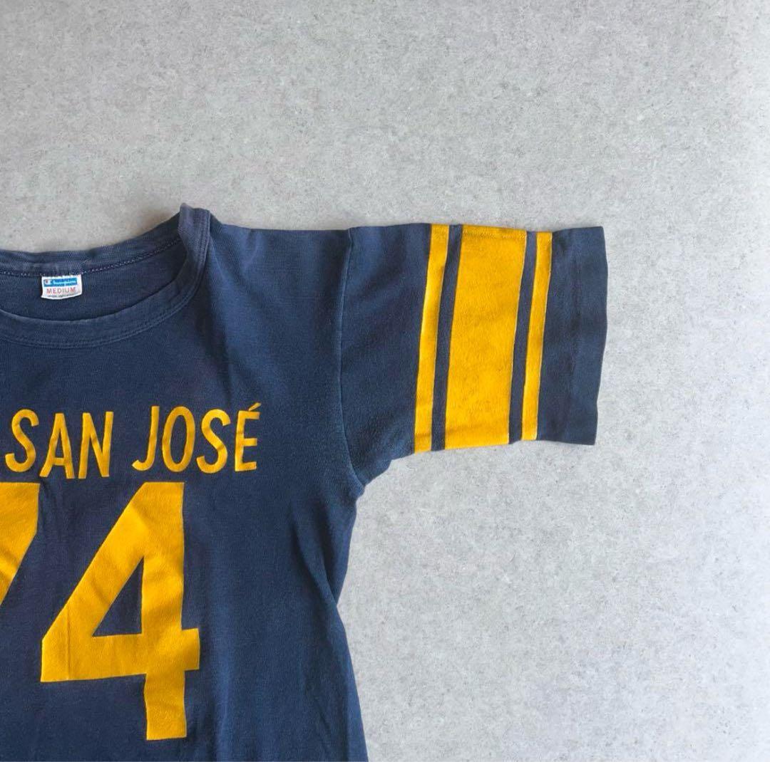 70s チャンピオン　フットボールTシャツ　バータグ