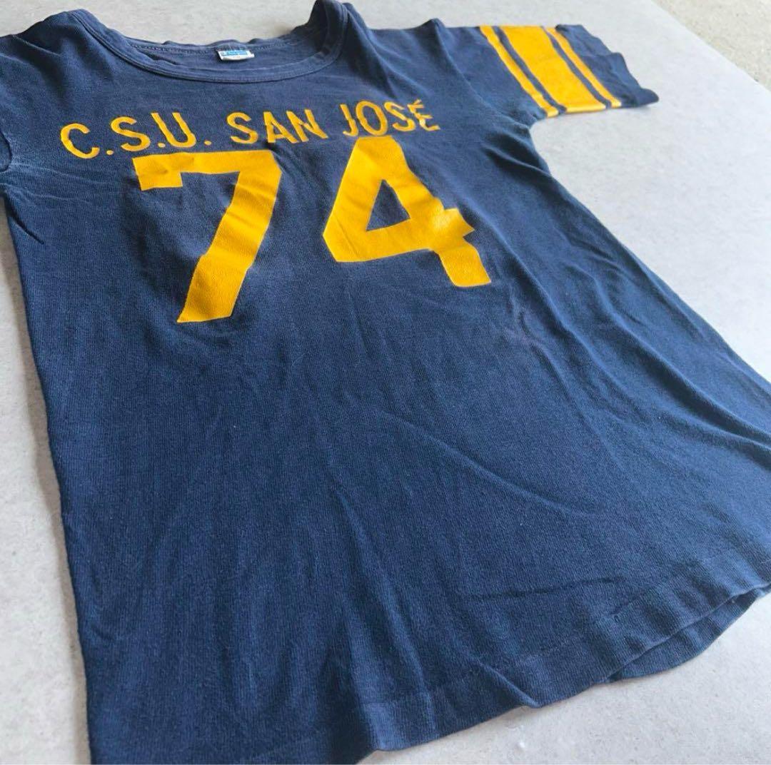 70s チャンピオン　フットボールTシャツ　バータグ