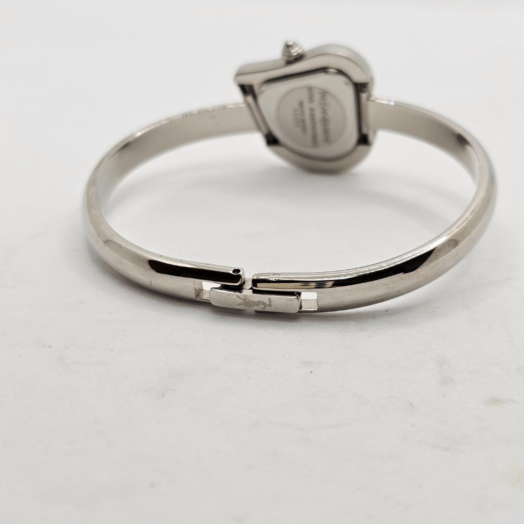 【希少】 YSL 40周年記念 ハート型 バングルウォッチ 稼働品