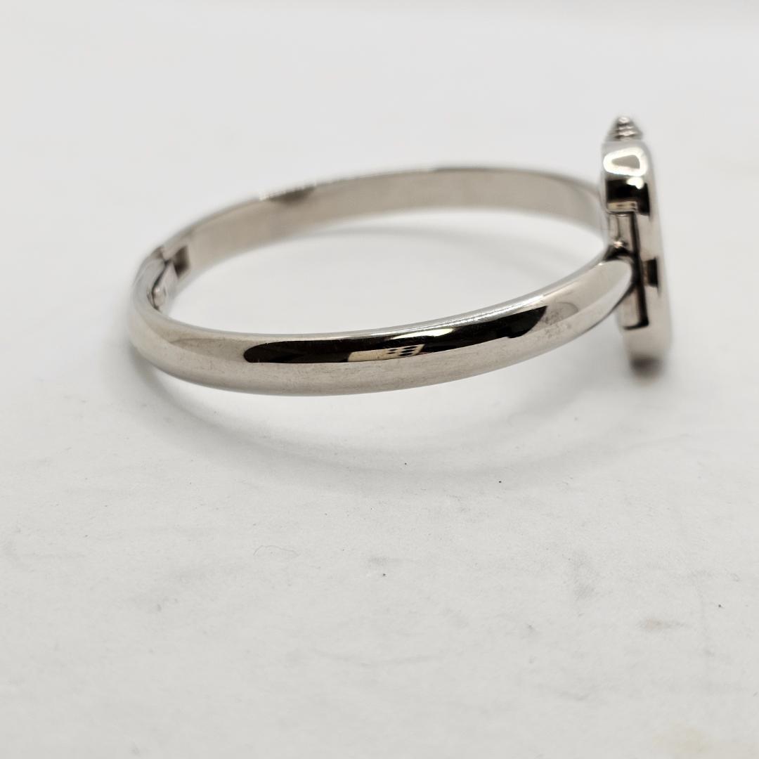 【希少】 YSL 40周年記念 ハート型 バングルウォッチ 稼働品