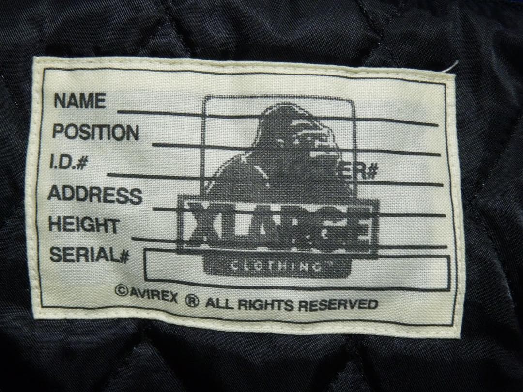 mm　AVIREX　アヴィレックス　X-LARGE　レザースタジャン　L