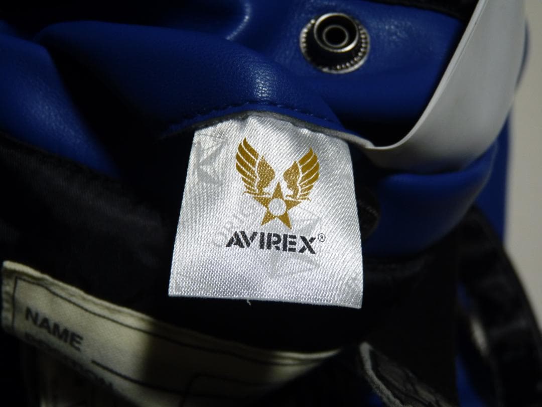 mm　AVIREX　アヴィレックス　X-LARGE　レザースタジャン　L