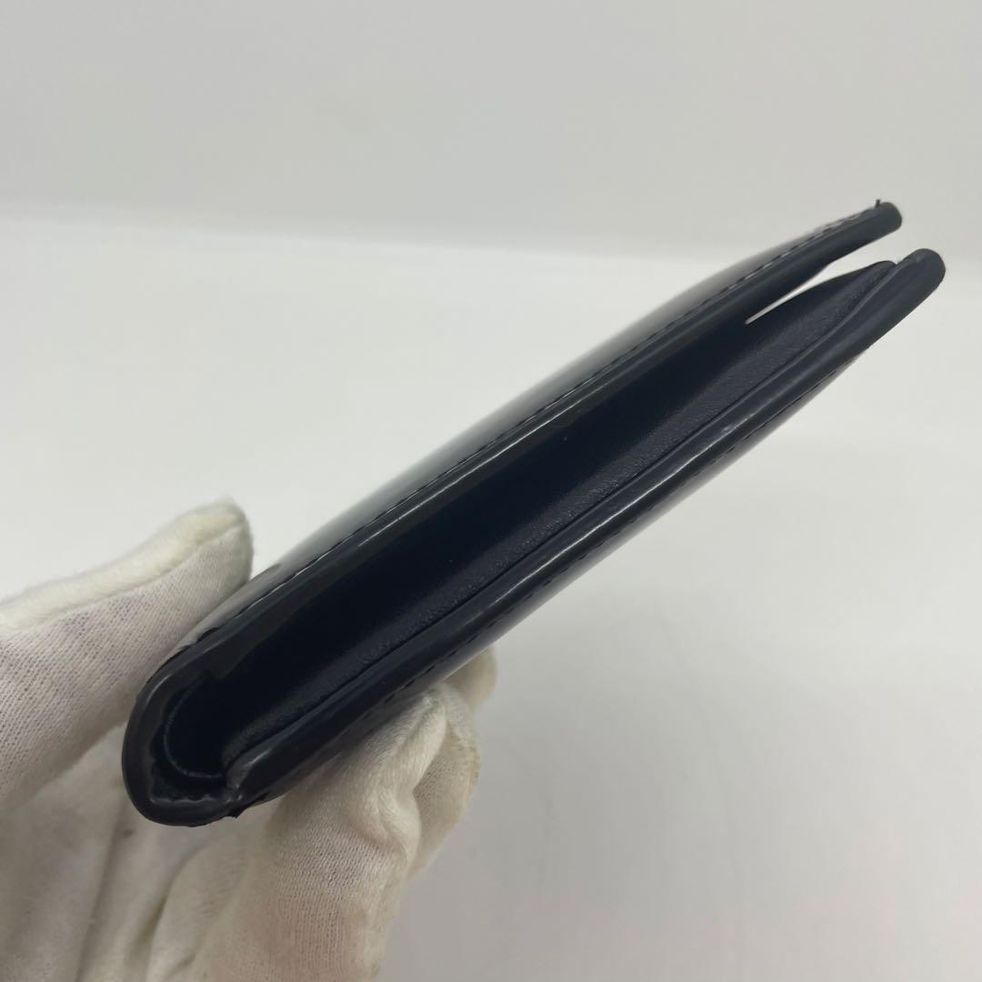 【美品】サンローラン パテントレザー 二つ折り財布