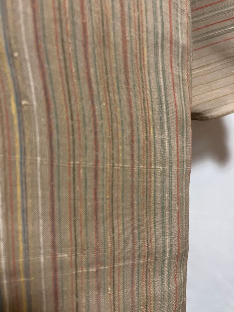 【国宝品】●沖縄県伝統工芸品●【八重山上布】●苧麻●かすり●紬●着物