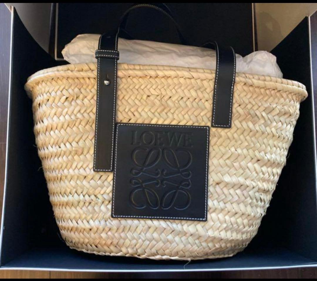 LOEWE かごバッグ　ブラック　Mサイズ