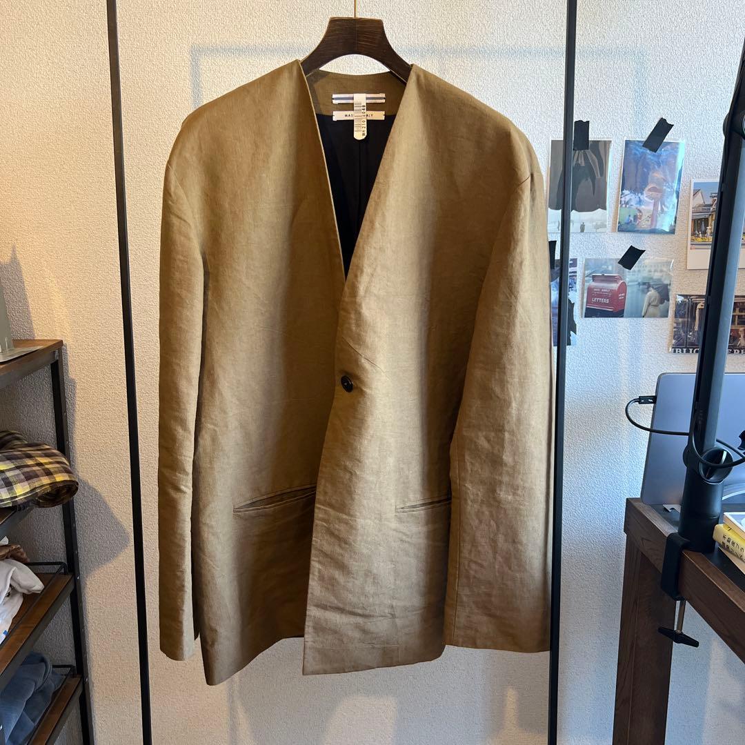 クリスタセヤ 24ss 和紙リネン ジャケット M 定価209,000円