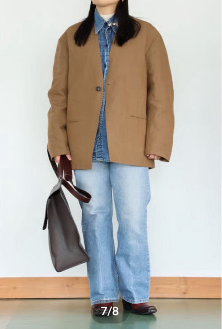 クリスタセヤ 24ss 和紙リネン ジャケット M 定価209,000円