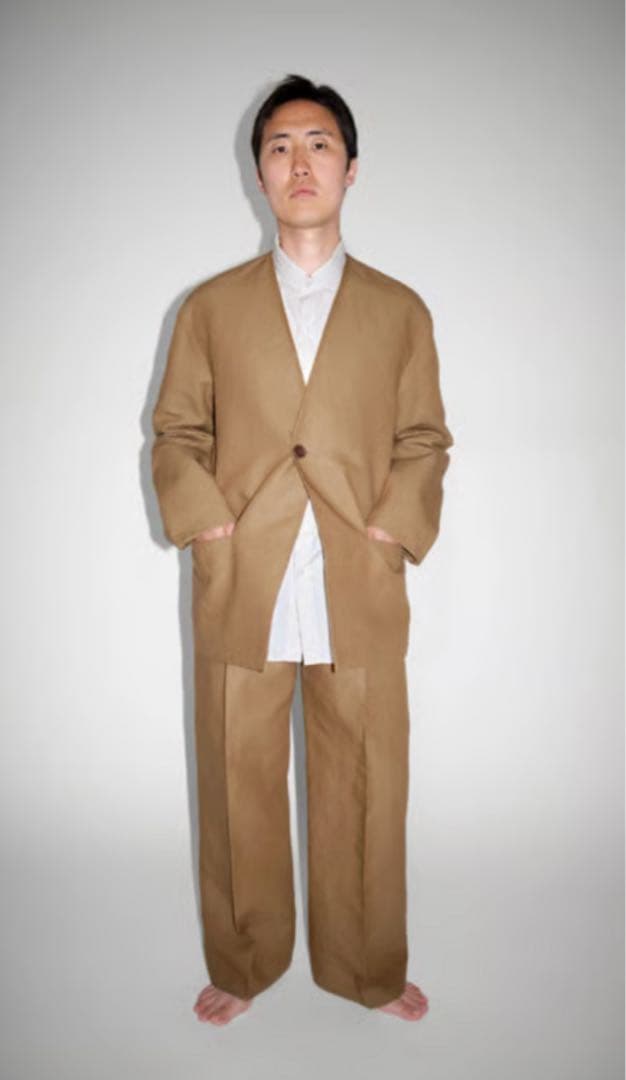 クリスタセヤ 24ss 和紙リネン ジャケット M 定価209,000円