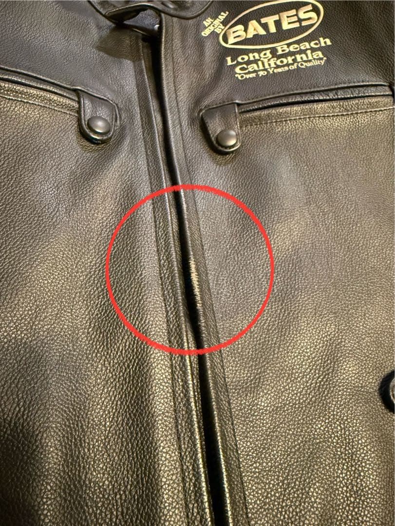 【最終値下げ！】　BATES レザー ジャケット ロングビーチ カリフォルニア