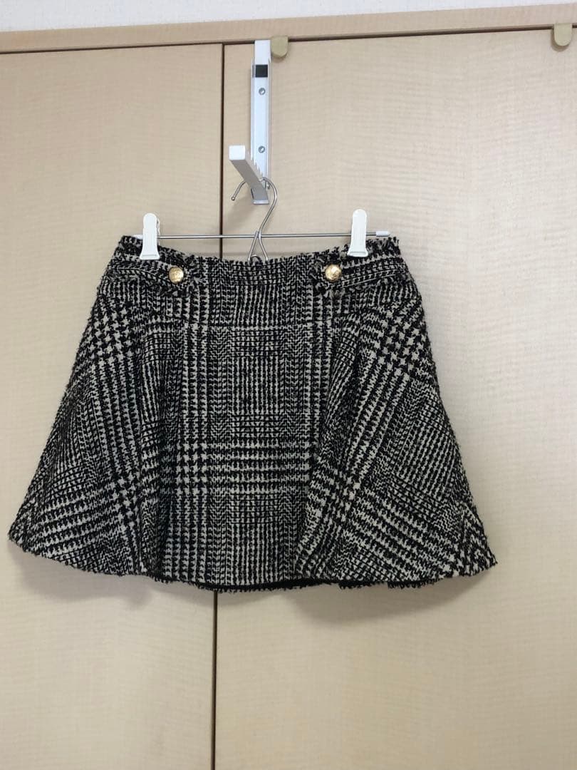 2025ss 新作　ツイードタックミニスカート　EIMY ISTOIRE