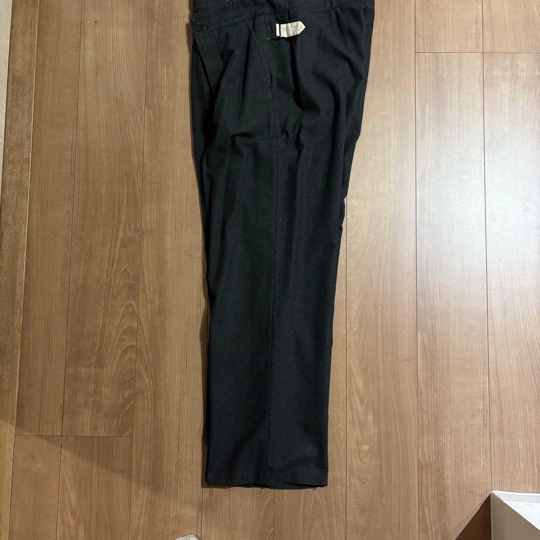 希少 ray&guy 2タック ワイドスラックス ウール サイドアジャスター