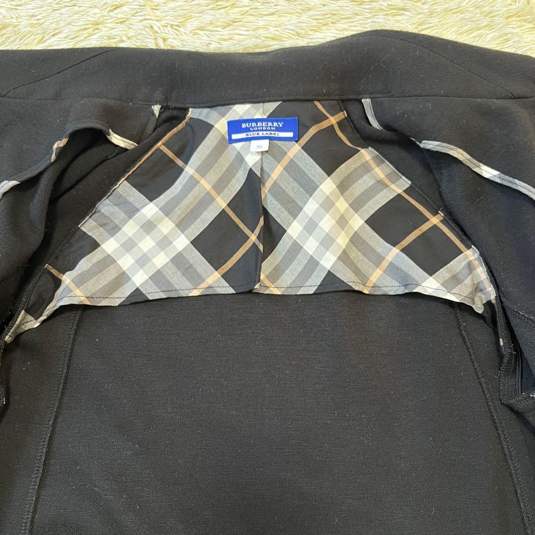 BURBERRY バーバリーブルーレーベル　ノバチェック コートショート丈38