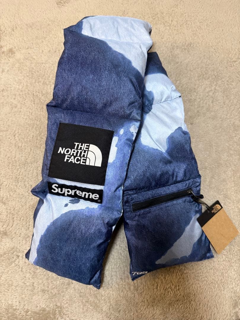 新品未使用！supremeノースフェイス ダウンスカーフ