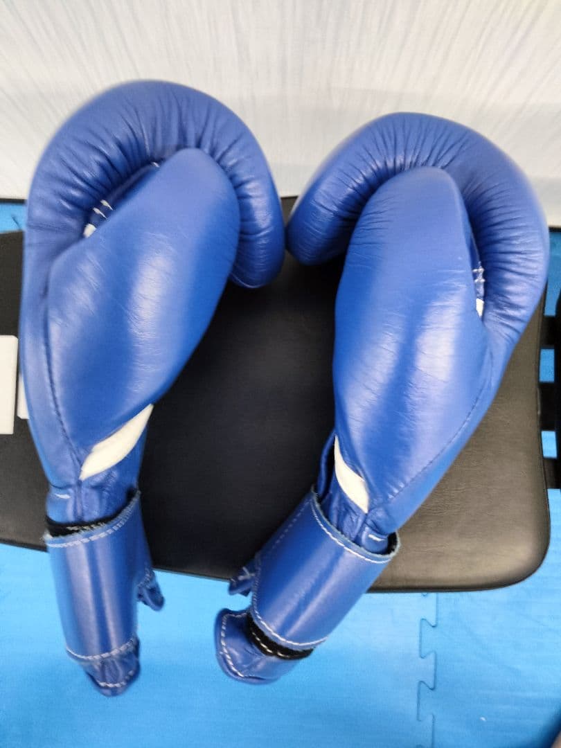 青色 14oz ボクシング グローブ ウィニング　青　新品同様　美品　匂い無し