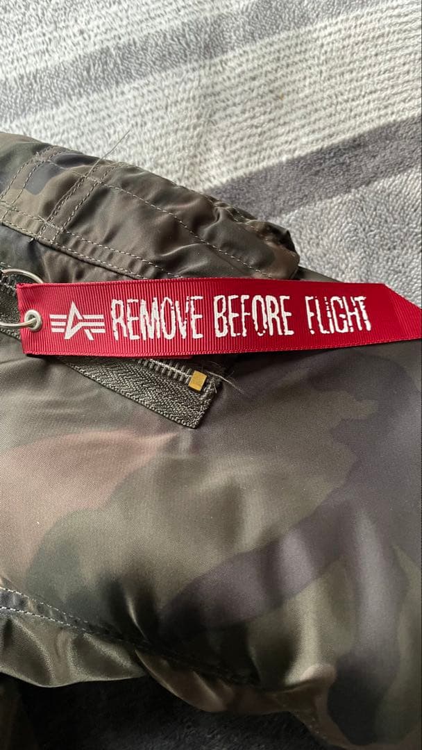 ALPHA INDUSTRIES MA-1 フライトジャケット　カモ　迷彩 L