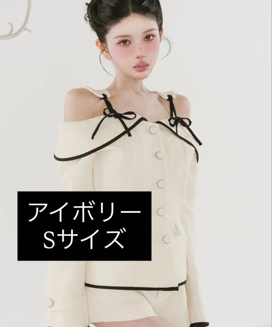 Darich ボンディングツイードオフショルチュニック IVO S ダーリッチ