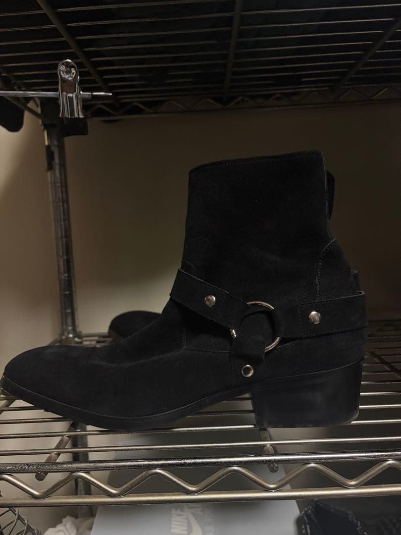 靴 archive suede heal boots hedi Vkei