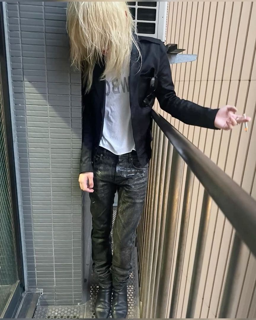 靴 archive suede heal boots hedi Vkei