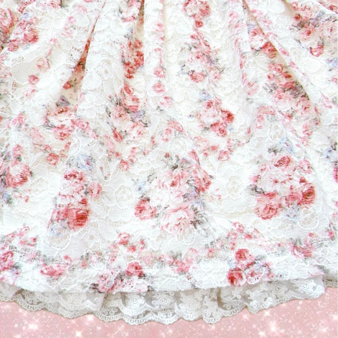 00s y2k LIZ LISA 姫カジ　姫ギャル　スカパン　花柄　レース