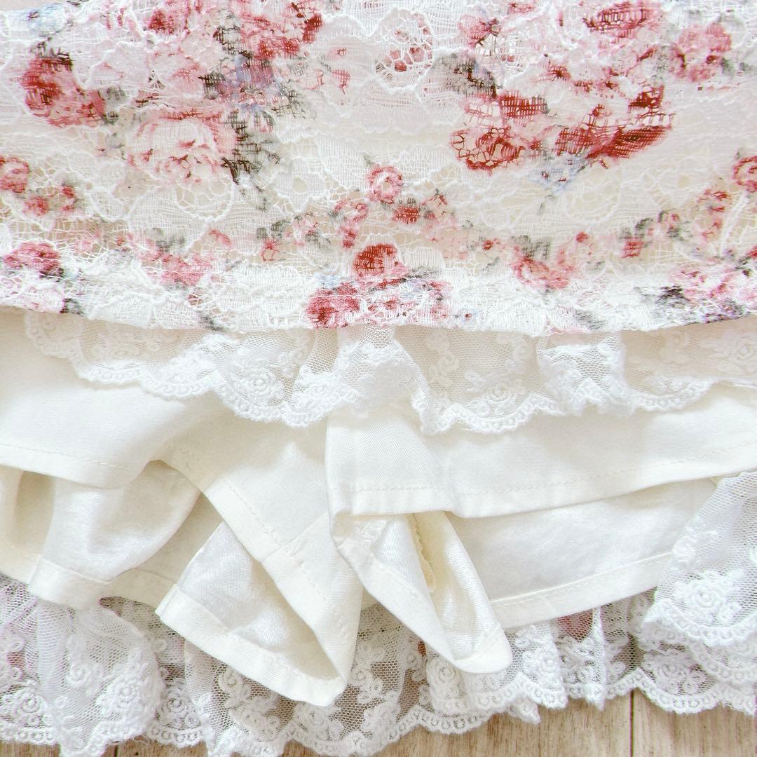 00s y2k LIZ LISA 姫カジ　姫ギャル　スカパン　花柄　レース