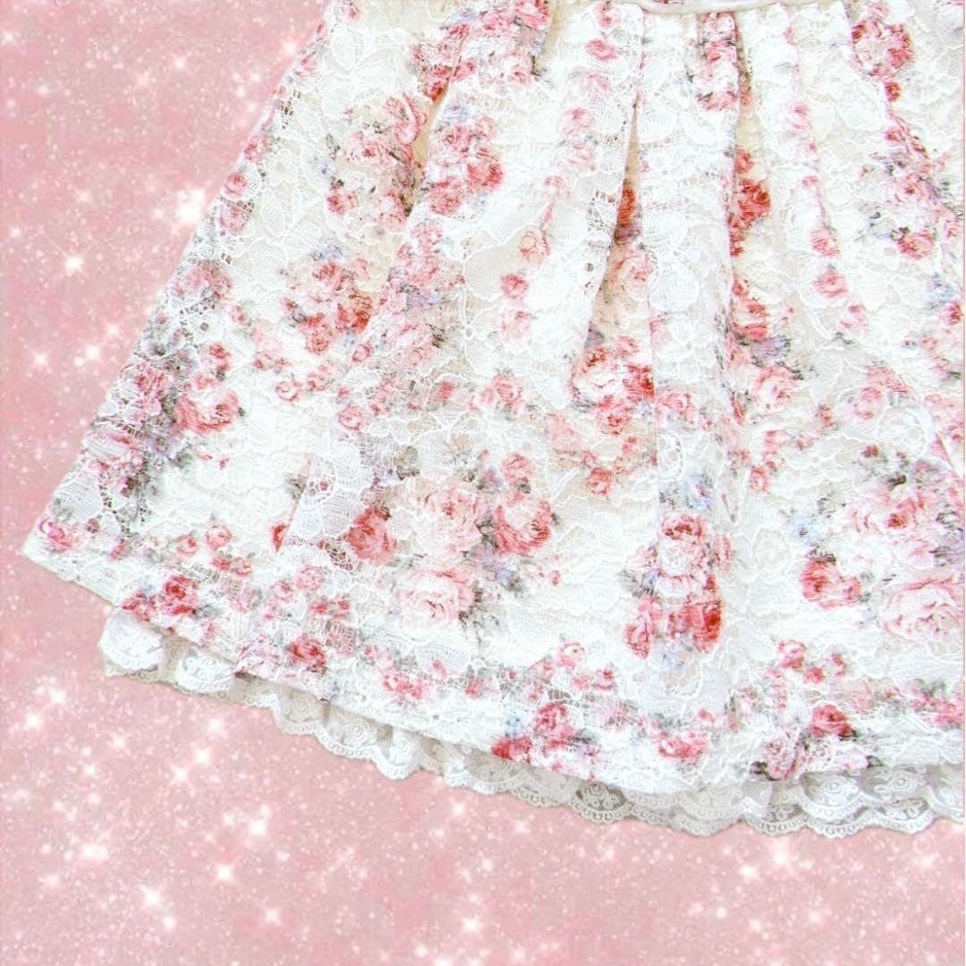 00s y2k LIZ LISA 姫カジ　姫ギャル　スカパン　花柄　レース