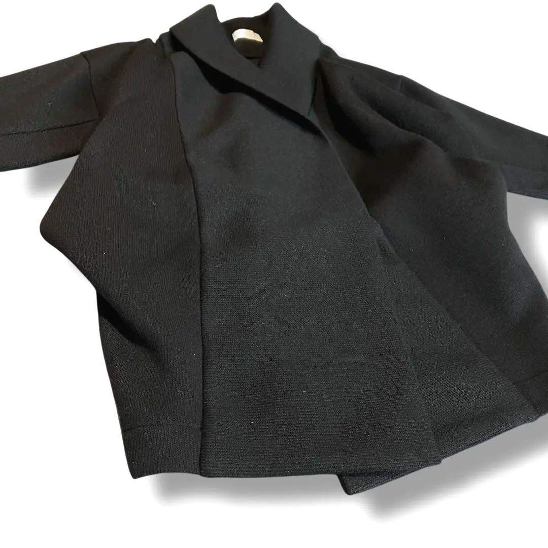 アパルトモン✨ リアリティスタジオ✨ウールコクーンコート　ロング　ブラック　XS