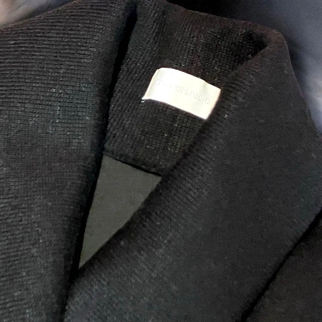 アパルトモン✨ リアリティスタジオ✨ウールコクーンコート　ロング　ブラック　XS