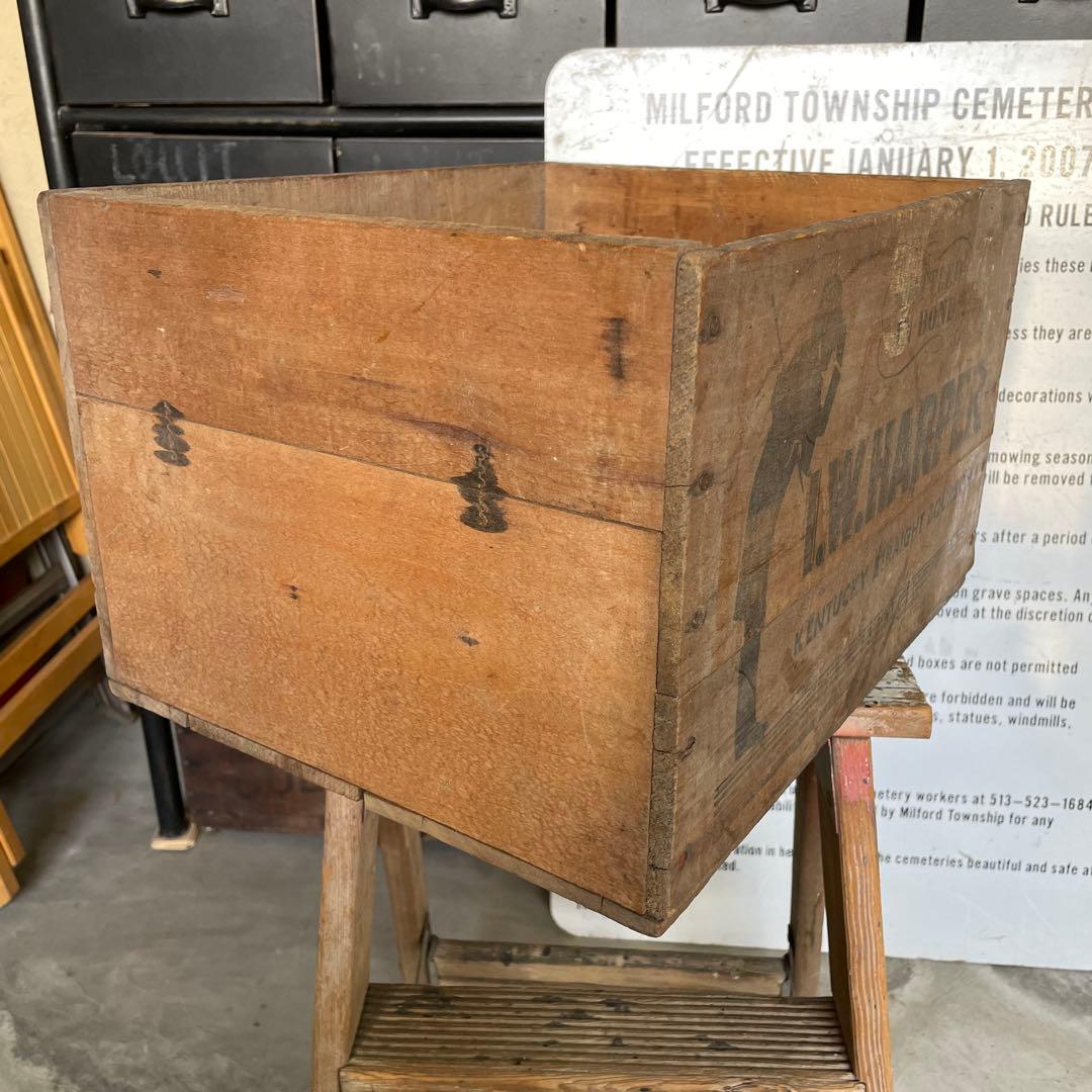 I.W.HARPER ヴィンテージ 木箱 wooden box ウッドボックス