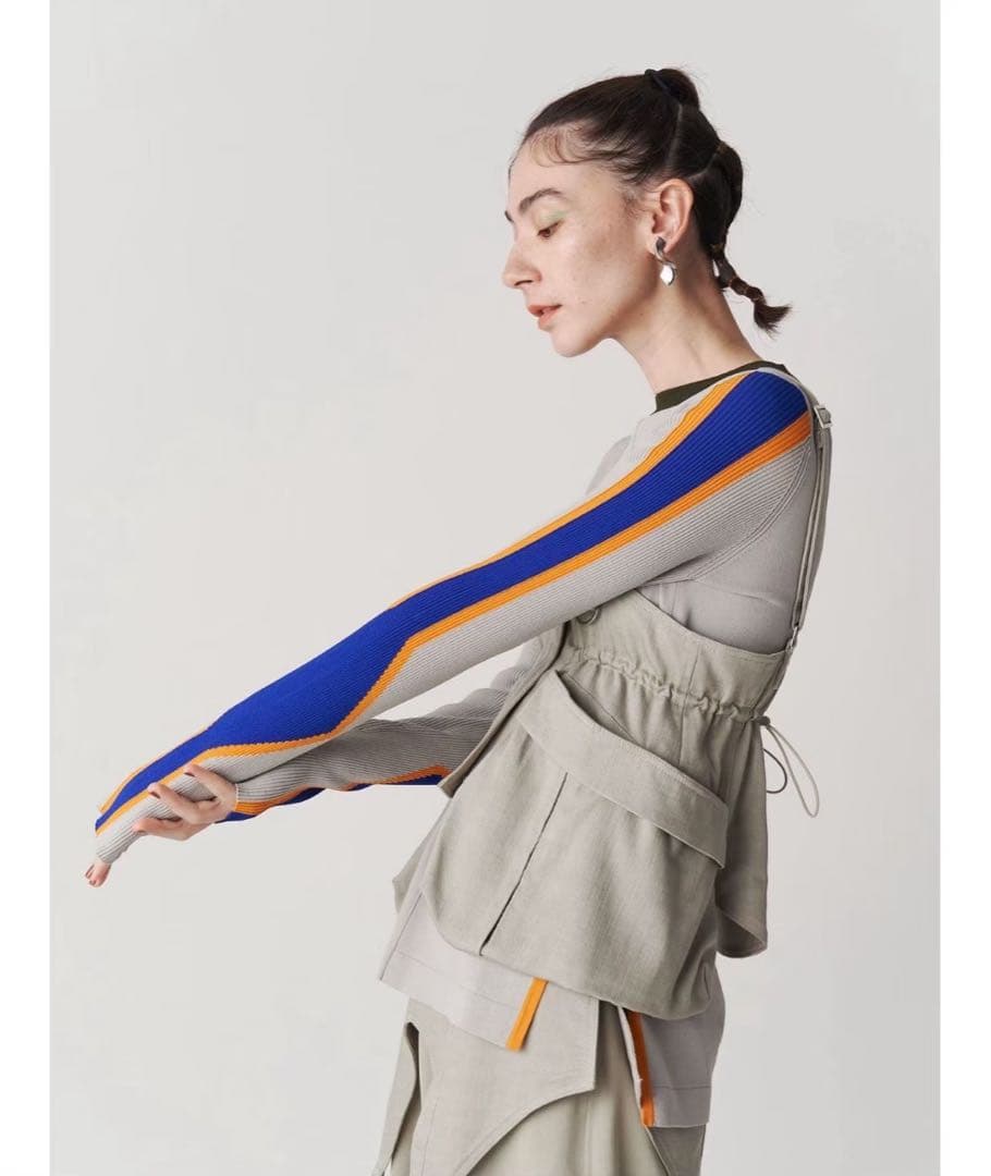 UN3D コルセットディティールベルト・ブラック