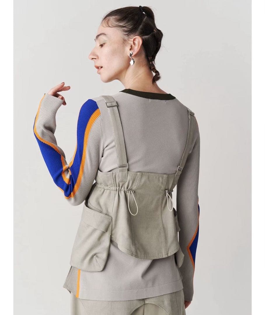 UN3D コルセットディティールベルト・ブラック