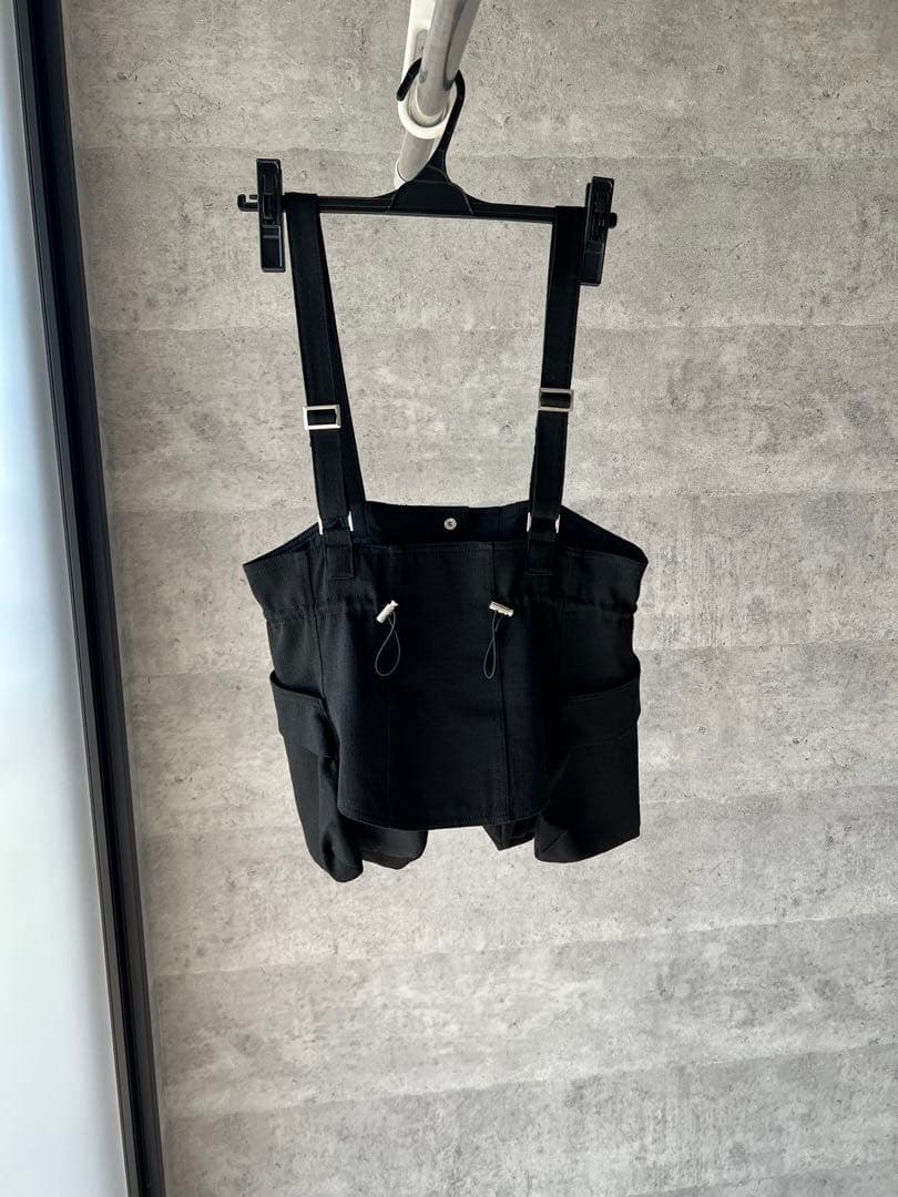 UN3D コルセットディティールベルト・ブラック