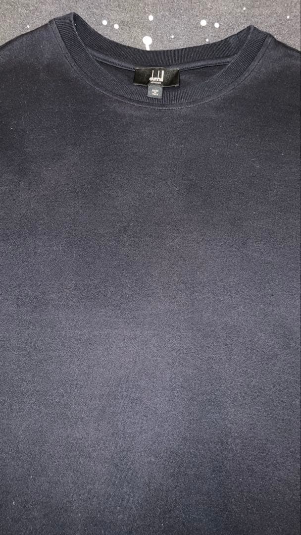 未使用7万 ダンヒル dunhil 長袖 カットソー ロングスリーブ ADロゴ