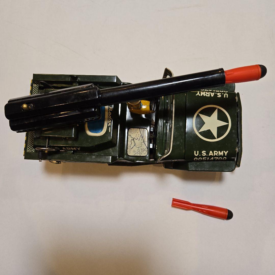 U.S. ARMY ミリタリージープ ミサイル付き(箱付き、日本製:ALPS社)