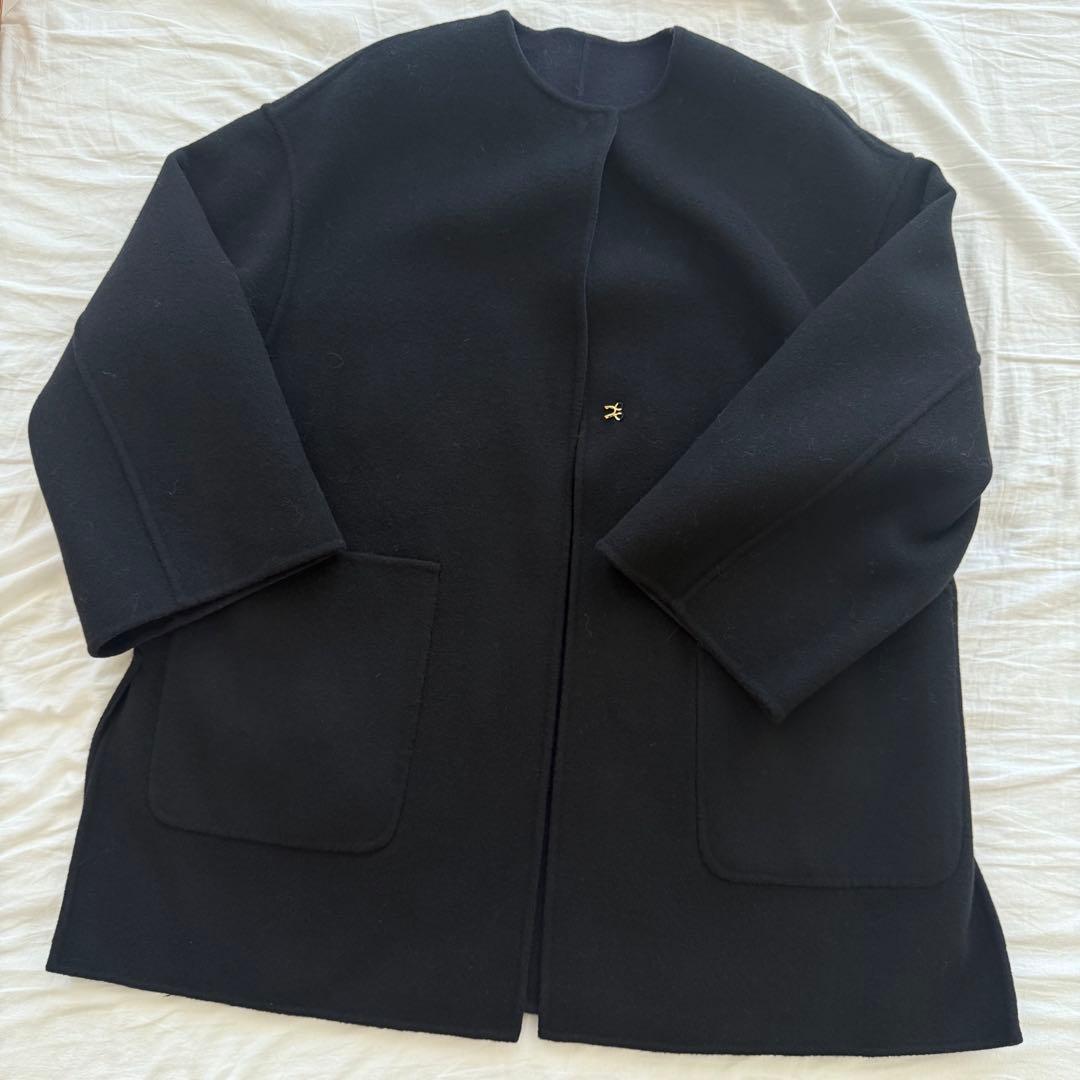 ユナイテッドアローズ 今期 バイカラー リバー ミドルコート