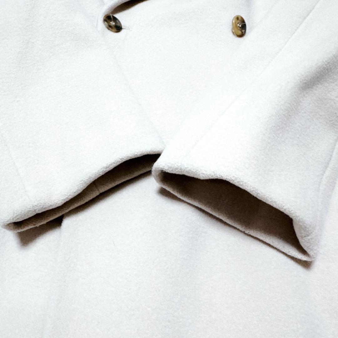 MARELLA ベージュ アンゴラ　ダブル　ロングコート　イタリア製　最高級
