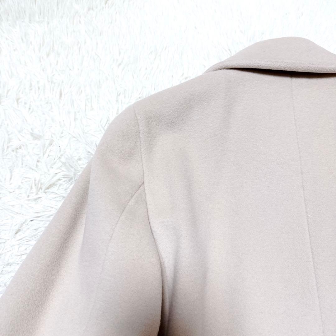 MARELLA ベージュ アンゴラ　ダブル　ロングコート　イタリア製　最高級