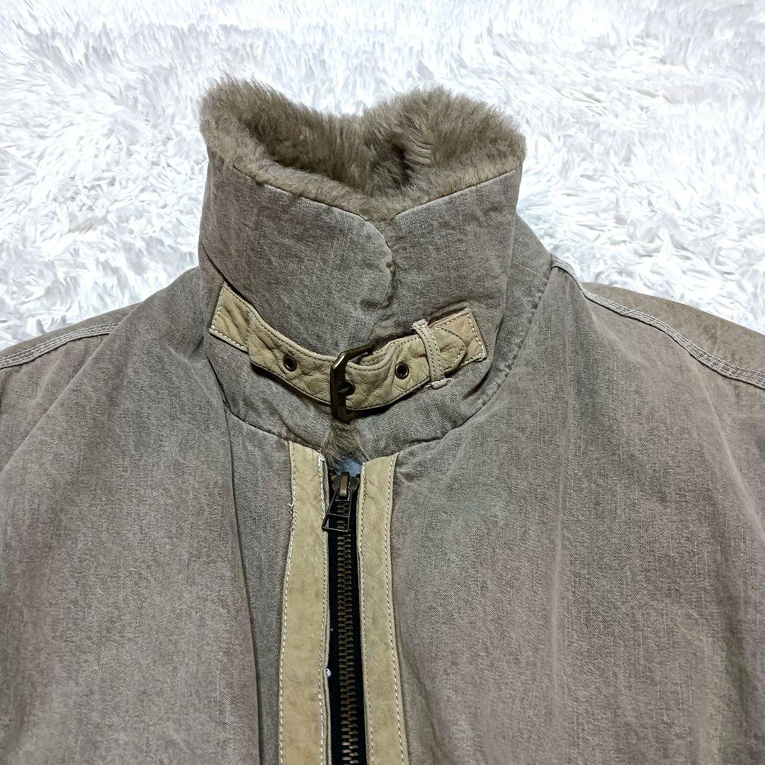 AVIREX　フライトジャケット　ミリタリー　B-3　ファー　4L　大きいサイズ