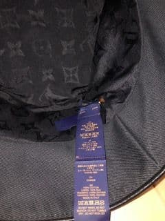 ルイヴィトン 帽子 ブラック シャポーLVシティー Mサイズ バケットハット