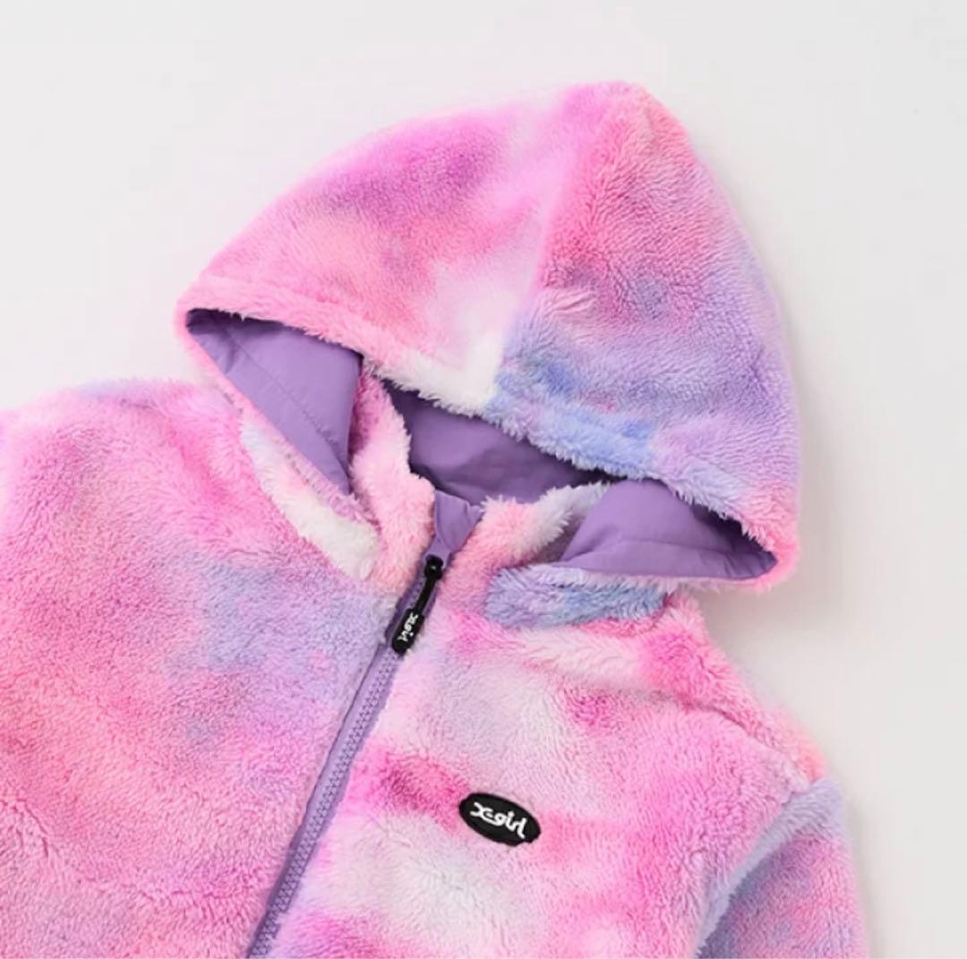 X-girl タイダイ柄 フリース　130 新品