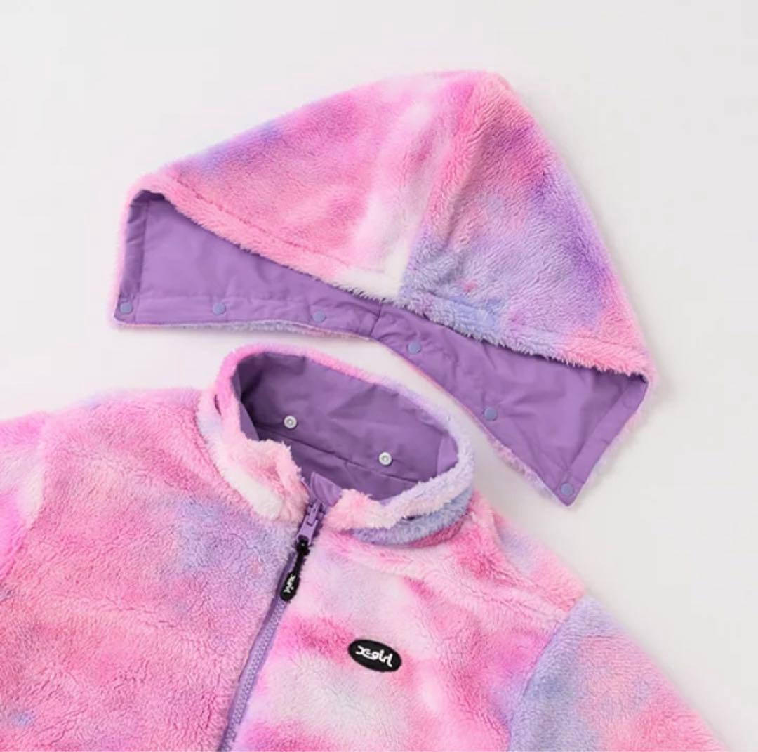 X-girl タイダイ柄 フリース　130 新品