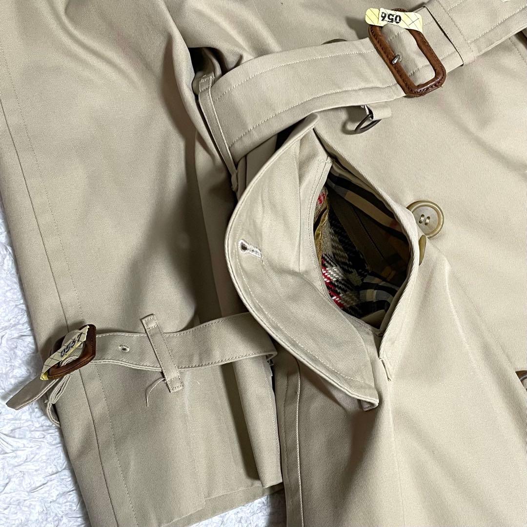 着丈110 ✨バーバリー✨ロングトレンチコート ライナー付き38 クリーニング済