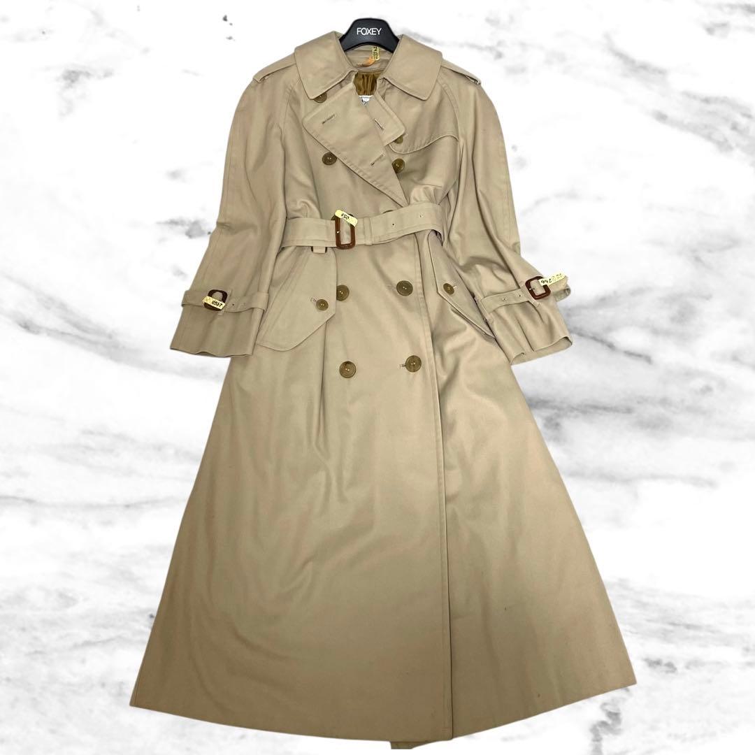 着丈110 ✨バーバリー✨ロングトレンチコート ライナー付き38 クリーニング済