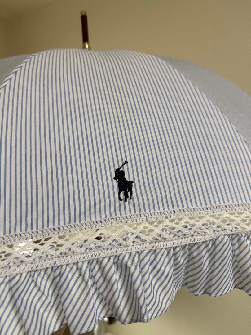 POLO RALPH LAUREN ストライプフリル 長傘