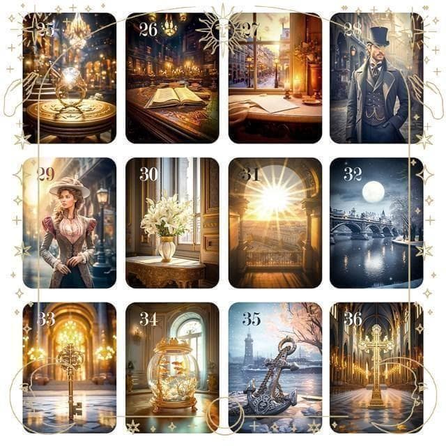 【正規品ルノルマンカード】数量限定で作られた希少入手困難品✨冬のパリのルノルマン