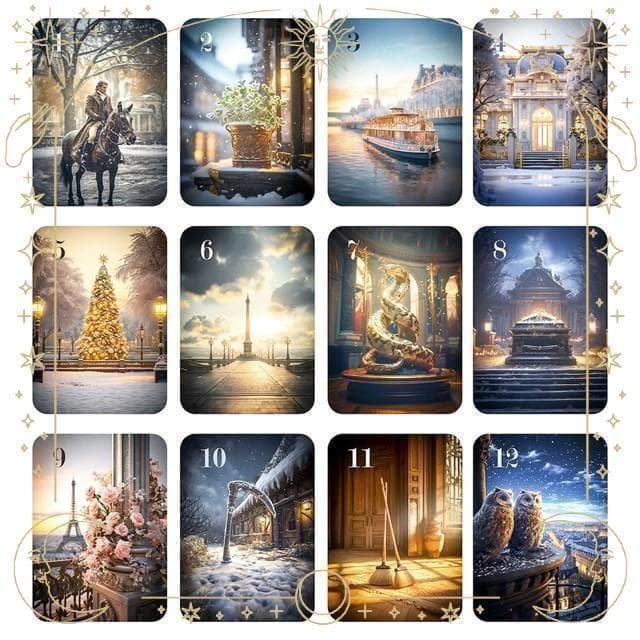 【正規品ルノルマンカード】数量限定で作られた希少入手困難品✨冬のパリのルノルマン