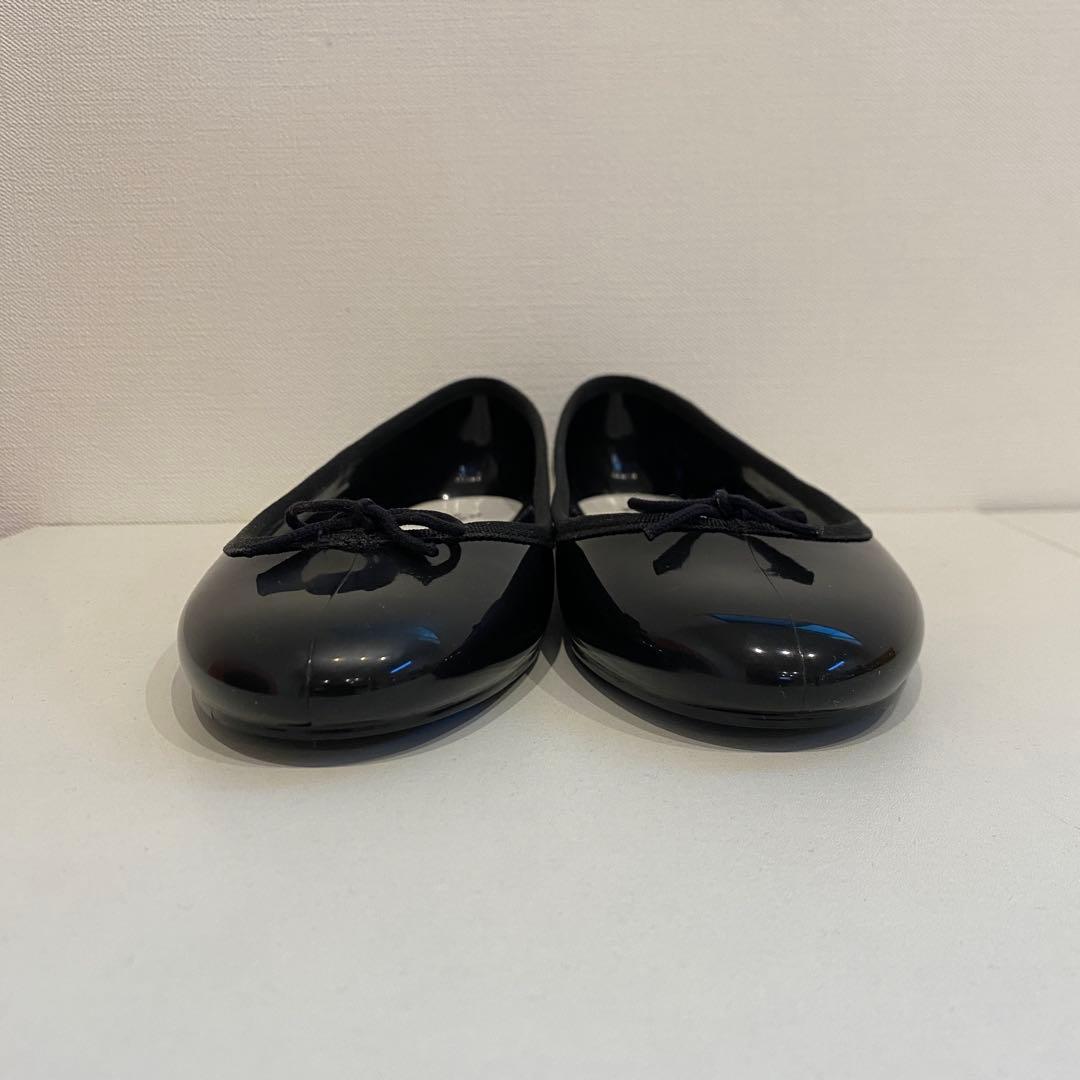 【極美品】レペット サンドリオン フラット バレエシューズ レイン エナメル 黒