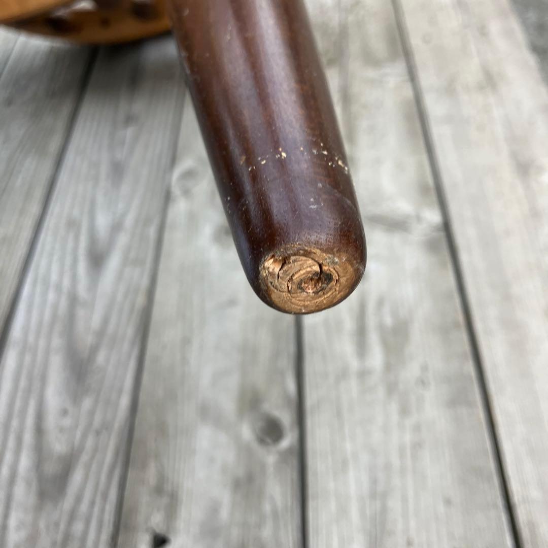 ③ ヴィンテージ 飛騨産業 キツツキ 木製椅子 ウインザーチェア アームチェア