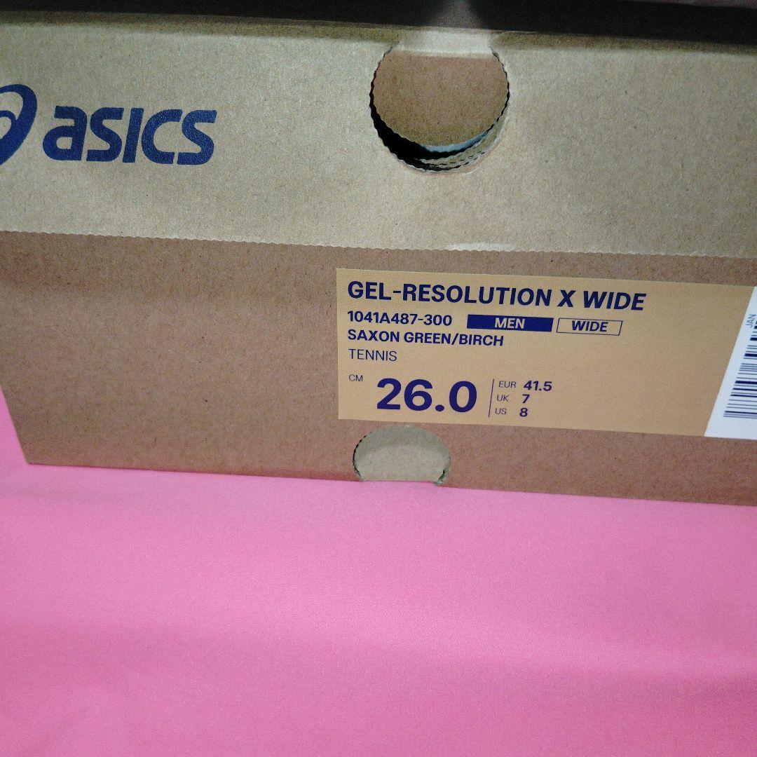 ASICS GEL-RESOLUTION X WIDE（3E）オールコート用26