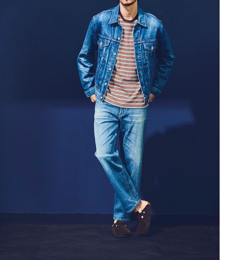 【YANUK】24SSボーダーロングスリーブ ワイドTシャツ Ｌサイズ